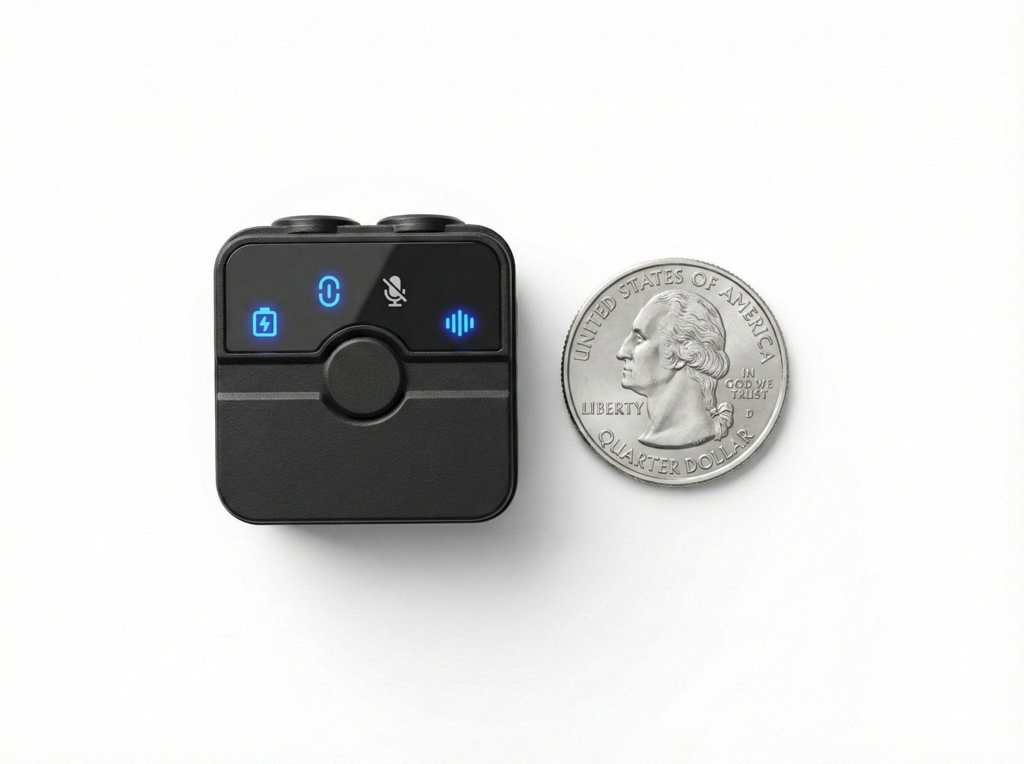 CreatorMic is ultra-compact, just barely bigger than a quarter