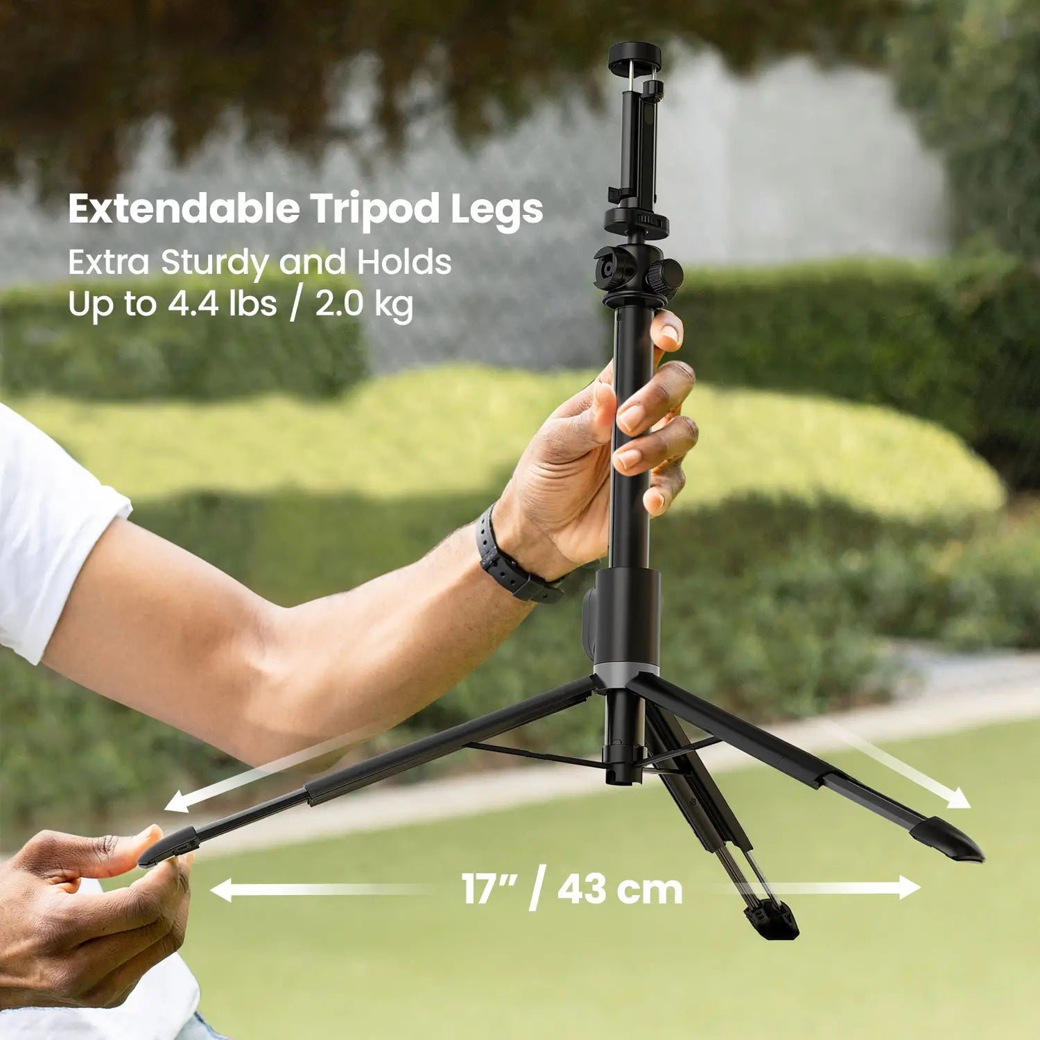Multi-Device Tripod with cold shoe mount for Phone/Camera/Pocket3