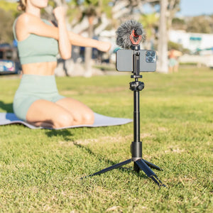 Multi-Device Tripod with cold shoe mount for Phone/Camera/Pocket3