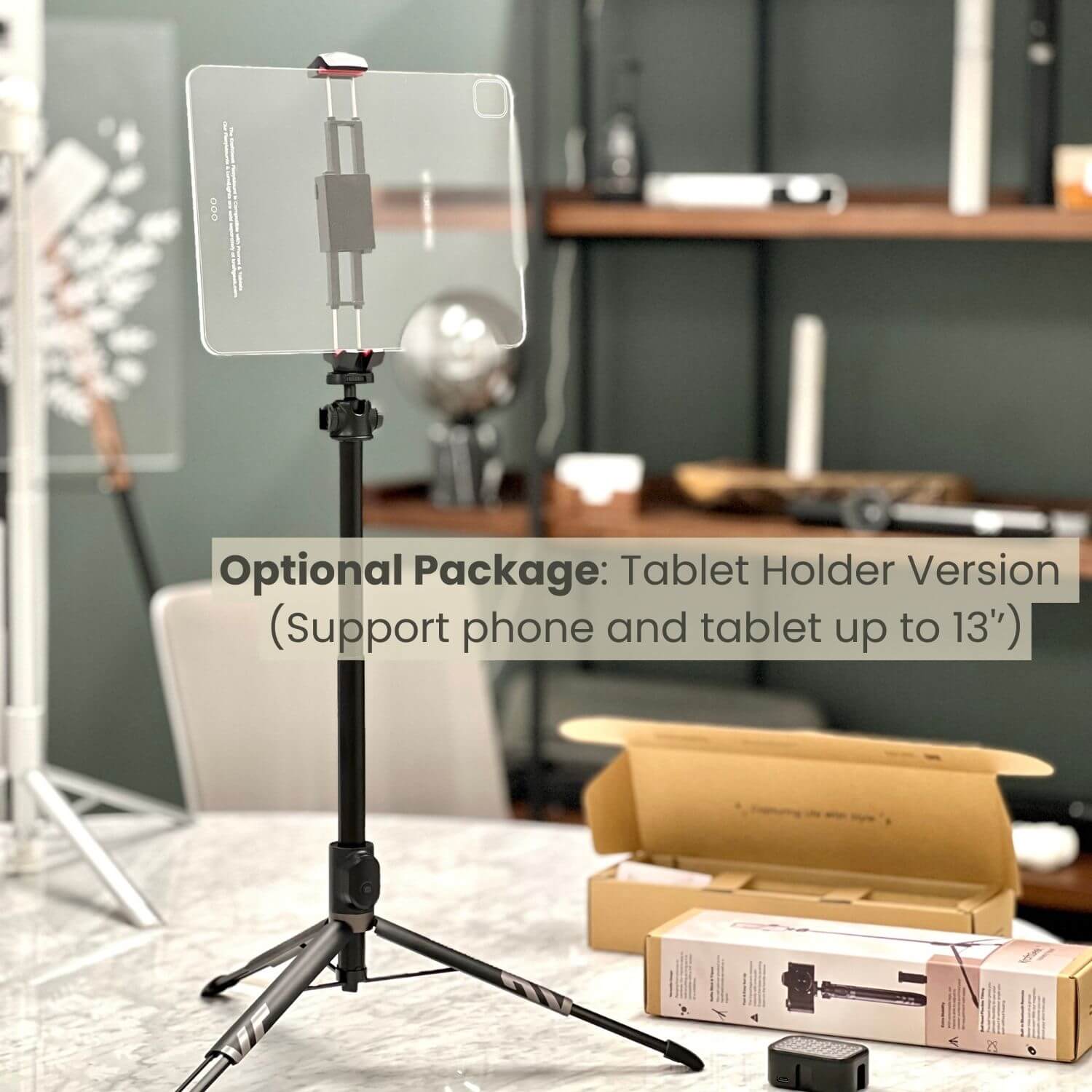 Multi-Device Tripod with cold shoe mount for Phone/Camera/Pocket3