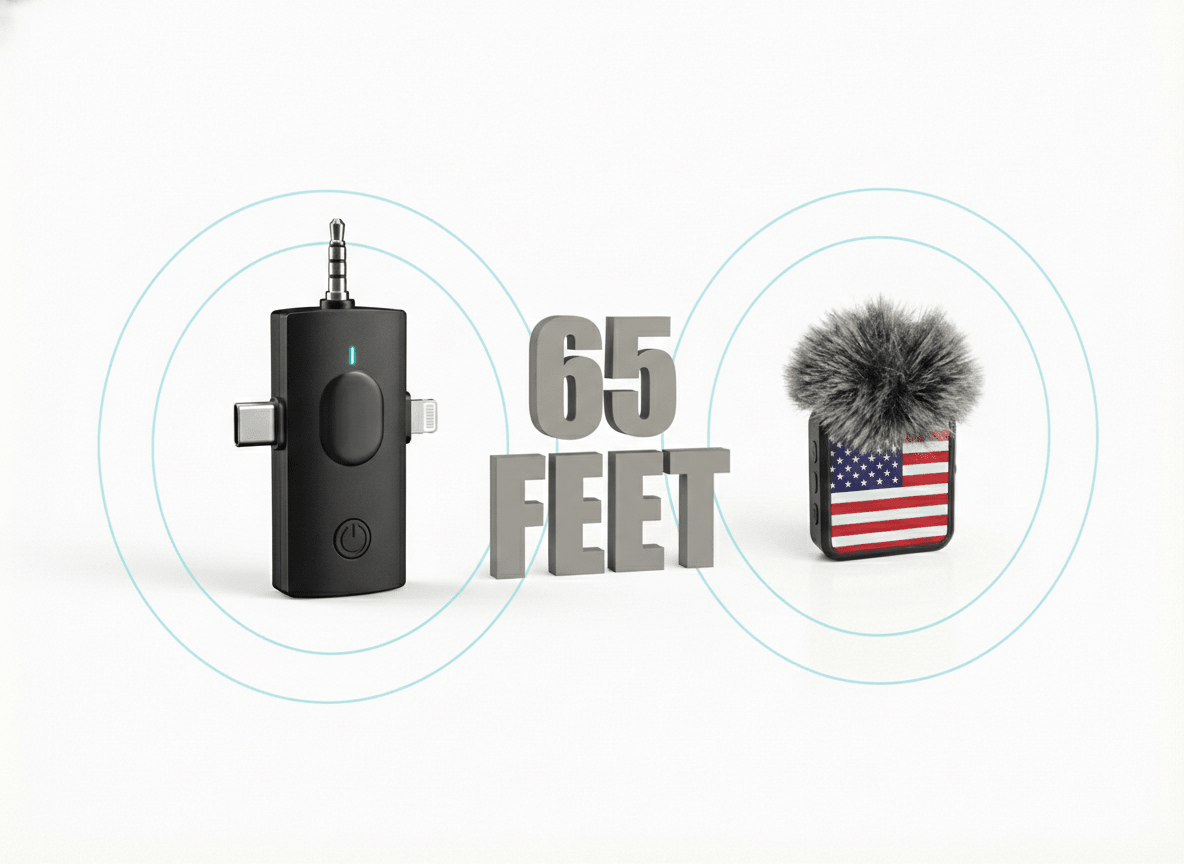 Anthem Air 3 - in - 1 compact wireless microphone for iPhone, Android & camera - Wynwood Sound