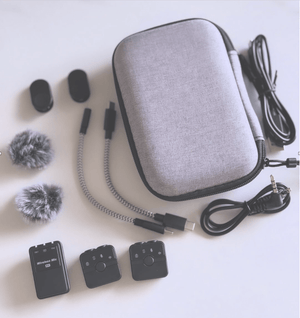 CreatorMic includes all the adaptors and cables you need, plus a convenient travel case, so you're ready for anything